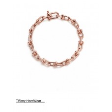 Regalo di gioielli da donna con braccialetto a maglie in oro rosa 18 carati Tiffany Harddwear