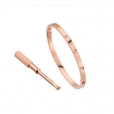 Bracciale Cartier Love SM con 10 diamanti in oro rosa Bracciale Cartier Love SM con 10 diamanti in oro rosa