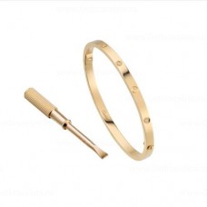 Bracciale Cartier Love SM con 6 diamanti Versione in oro giallo
