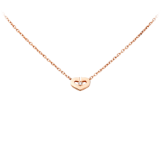 Ciondolo Cuore Di Cartier Modello Piccolo In Oro Rosa Con Diamanti Ciondolo Cuore Di Cartier Modello Piccolo In Oro Rosa Con Diamanti