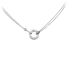 Collana Cartier Love Oro bianco diamanti Collana Cartier Love Oro bianco diamanti