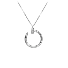 Collana Cartier Juste Un Clou Oro bianco diamanti Collana Cartier Juste Un Clou Oro bianco diamanti