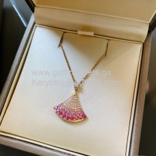 Collana BVLGARI Divas Dream Zaffiri rosa e oro rosa Collana BVLGARI Divas Dream Zaffiri rosa e oro rosa