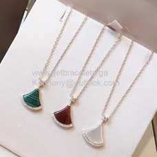 Collana BVLGARI Divas Dream Nero/Bianco/Rosso con oro bianco e diamanti Collana BVLGARI Divas Dream Nero/Bianco/Rosso con oro bianco e diamanti