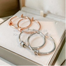 Orecchini Bvlgari B.Zero1 in oro bianco/oro rosa con diamanti AAA