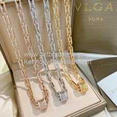 Collana Bvlgari B.Zero1 Rock in oro bianco/oro rosa/oro giallo con diamanti Collana Bvlgari B.Zero1 Rock in oro bianco/oro rosa/oro giallo con diamanti
