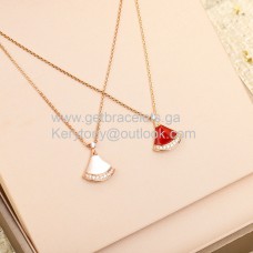 Collana piccola Bvlgari Divas Dream con pavé di diamanti in oro rosa Collana piccola Bvlgari Divas Dream con pavé di diamanti in oro rosa