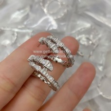 Orecchini Bvlgari Serpenti Viper in oro bianco con diamanti