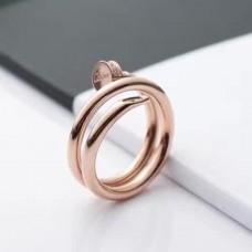 Anello doppio chiodo Cartier Juste Un Clou in oro rosa con diamanti Anello doppio chiodo Cartier Juste Un Clou in oro rosa con diamanti