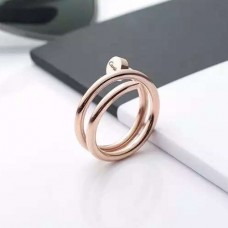 Anello doppio chiodo Cartier Juste Un Clou in oro rosa Anello doppio chiodo Cartier Juste Un Clou in oro rosa