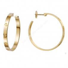 Orecchini grandi autentici Cartier Love Clip in oro giallo/oro rosa/oro bianco