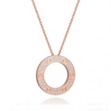 Collana Love Cartier in oro rosa con diamanti Collana Love Cartier in oro rosa con diamanti