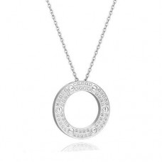 Collana Love Cartier in oro bianco con diamanti