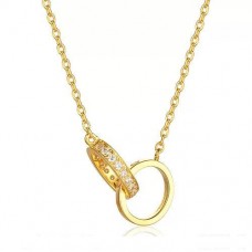 Collana Cartier Love Anelli in oro giallo con diamanti