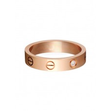 Cartier Love Wedding Bank Anello Love in oro rosa 18 carati con 1 diamante