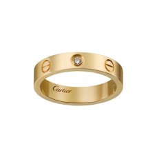 Fede nuziale Cartier Love Anello Love in oro giallo 18 carati con 1 diamante