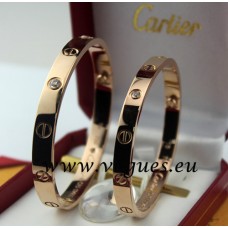  Bracciale Cartier Oro Rosa 4 Diamanti