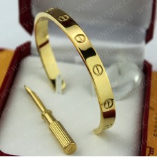 Bracciale Love semiaperto Cartier in oro giallo