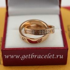 Anello Love Cartier In Oro Rosa Con Diamanti