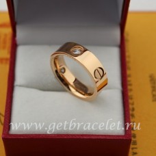 Anello Love Cartier in oro rosa con 3 diamanti