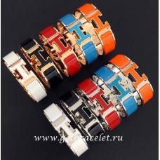 Bracciale Hermes Clic Clac H Smaltato Con Hardware Placcato Palladio MM Bracciale Hermes Clic Clac H Smaltato Con Hardware Placcato Palladio MM