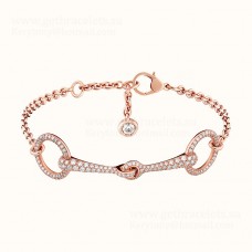 Bracciale Hermes Filet DOr con 201 diamanti in oro rosa/oro bianco da donna Saldi nel Regno Unito Bracciale Hermes Filet DOr con 201 diamanti in oro rosa/oro bianco da donna Saldi nel Regno Unito
