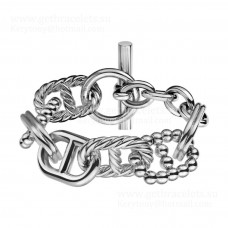 Bracciale Hermes Chaine D'Ancre in argento sterling buon prezzo