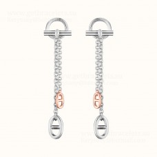 Orecchini Hermes Farandole in Argento e Oro Rosa Orecchini Hermes Farandole in Argento e Oro Rosa