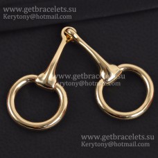 Anello/fibbia per sciarpa Hermes Small Mors in oro rosa