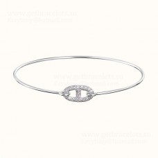 Bracciale Hermes Ronde da donna con diamanti Argento/Oro rosa/Oro giallo Classico