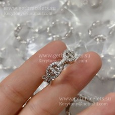 Anello Hermes Collier de Chien con pavé di diamanti in oro rosa/nastro da donna Saldi nel Regno Unito Anello Hermes Collier de Chien con pavé di diamanti in oro rosa/nastro da donna Saldi nel Regno Unito