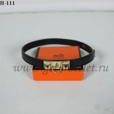 Bracciale Hermes Rivale a doppio giro in oro nero