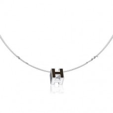 Collana Hermes Cage dH nera in lacca con oro Collana Hermes Cage dH nera in lacca con oro