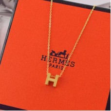 Hermes “H” Collana In Oro Giallo Hermes “H” Collana In Oro Giallo