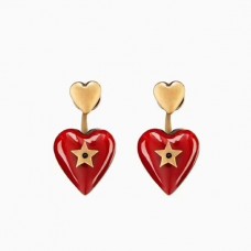 Orecchini pendenti da donna in ottone con pendente Dior Dioramour cuore rosso Prezzo Orecchini pendenti da donna in ottone con pendente Dior Dioramour cuore rosso Prezzo