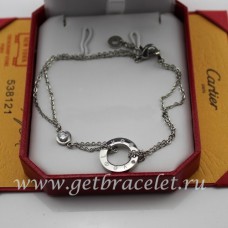 Bracciale Cartier Love Oro bianco e diamanti Bracciale Cartier Love Oro bianco e diamanti