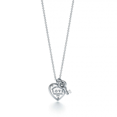 Ritorno a Tiffany Love Heart Tag Key Collana con ciondolo Gioielli da donna