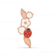 Van Cleef Arpels Lucky Clip Oro rosa Corniola Madreperla Onice