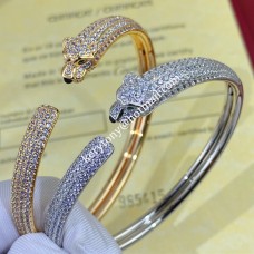 Bracciale Panthere de Cartier Onice e Smeraldi Con Diamanti Oro giallo/Oro rosa/Oro bianco