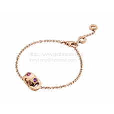 Bracciale BVLGARI BVLGARI in Oro Rosa con Ametiste e Tormaline Rosa