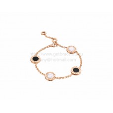 Bracciale BVLGARI BVLGARI in Oro Rosa con Madreperla e Onice
