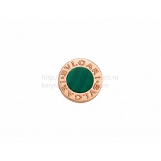 BVLGARI BVLGARI CREA IL TUO PAIO Orecchini singoli in oro rosa con malachite BVLGARI BVLGARI CREA IL TUO PAIO Orecchini singoli in oro rosa con malachite