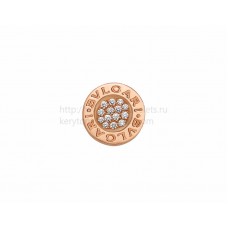 BVLGARI BVLGARI CREA IL TUO PAIO Orecchini singoli in oro rosa con pavé di diamanti BVLGARI BVLGARI CREA IL TUO PAIO Orecchini singoli in oro rosa con pavé di diamanti