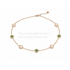 Collana BVLGARI BVLGARI in Oro Rosa con Giadeite e Madreperla
