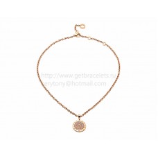 Collana BVLGARI BVLGARI in oro rosa con pavé di diamanti