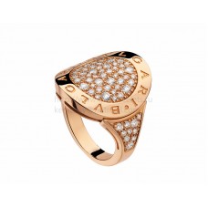 Anello BVLGARI BVLGARI in oro rosa con pavé di diamanti AN854862