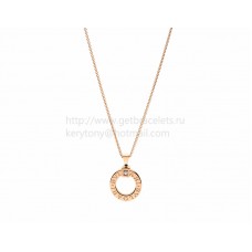Collana BVLGARI BVLGARI Oro rosa con diamante e catena