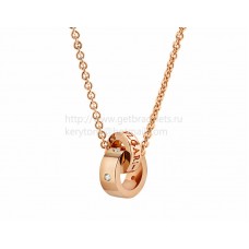 Collana BVLGARI BVLGARI con Pendente in Oro Rosa con 5 Diamanti