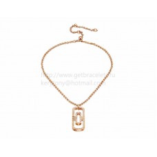 Collana BVLGARI Parentesi in Oro Rosa con Full Pave di Diamanti Collana BVLGARI Parentesi in Oro Rosa con Full Pave di Diamanti