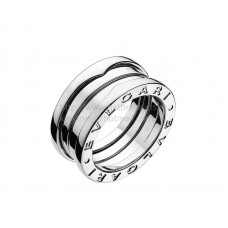 Anello a spirale a 3 fasce Bvlgari B.zero1 in oro bianco